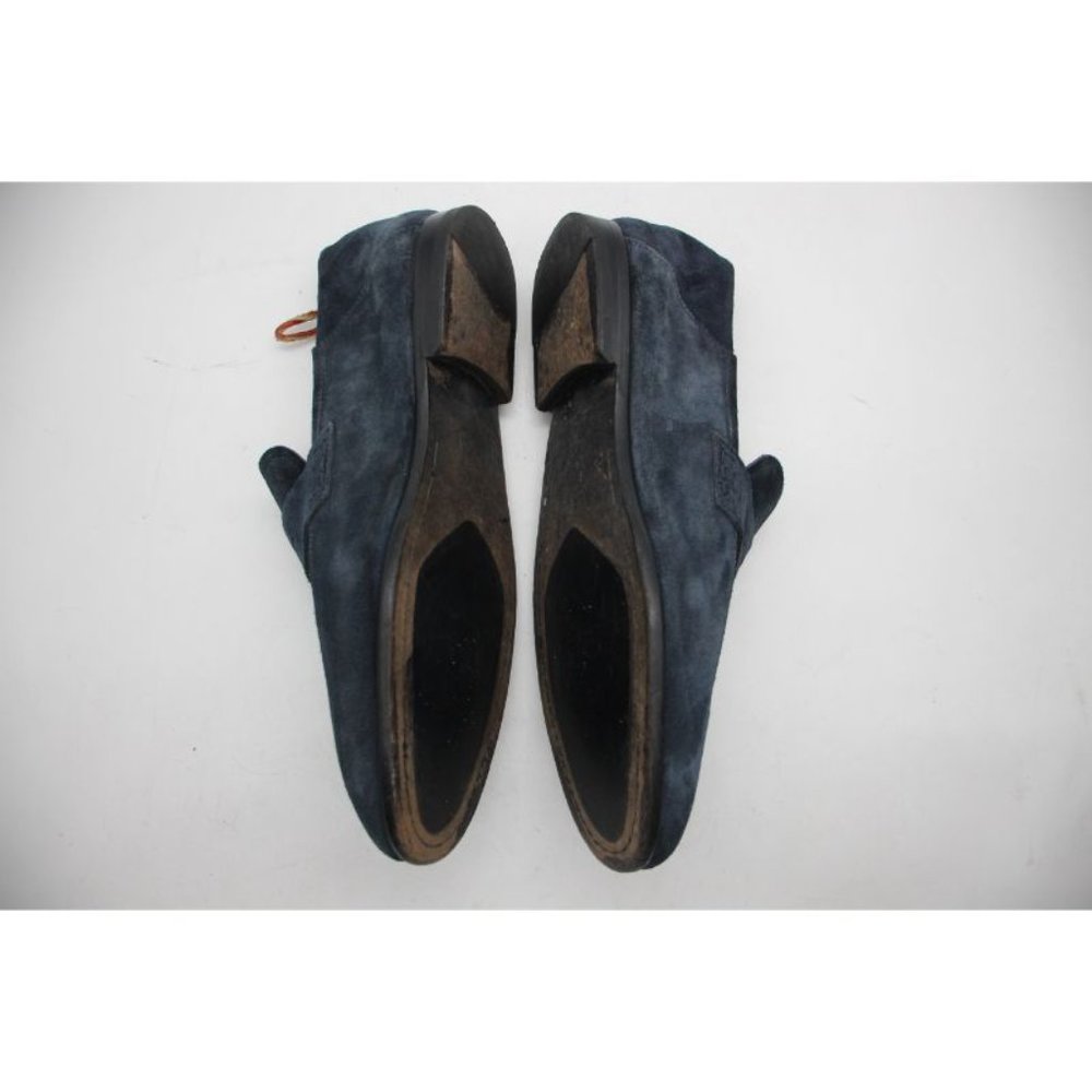 Harrys of London Tassel Loafer Men's Size 42 US 8 Navy Suede Made In Italy - Picture 8 of 13